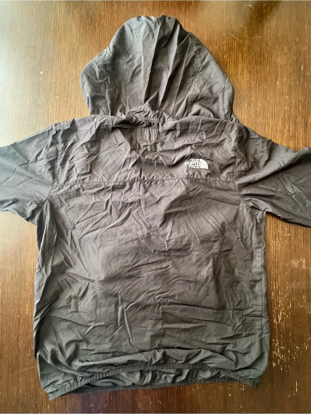 The North Face Black Hooded Windbreaker Pullover